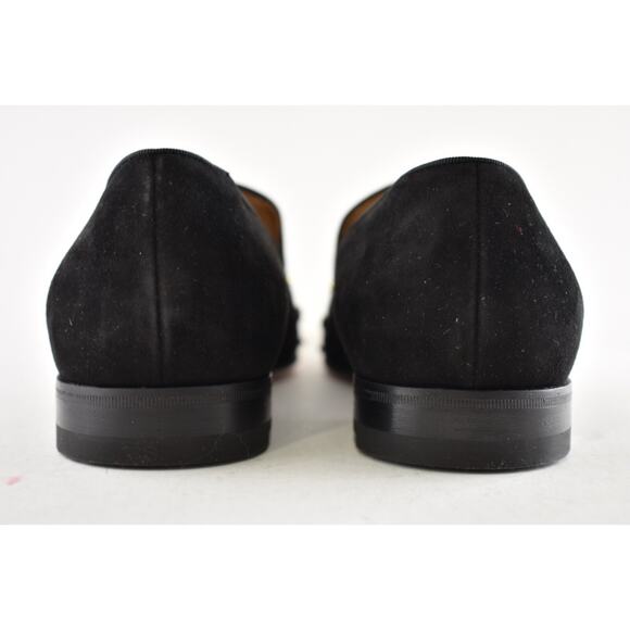 Christian Louboutin Mens Milkylion Flat Black Suede Gold Spike Dress Loafer 40 7 main image 11